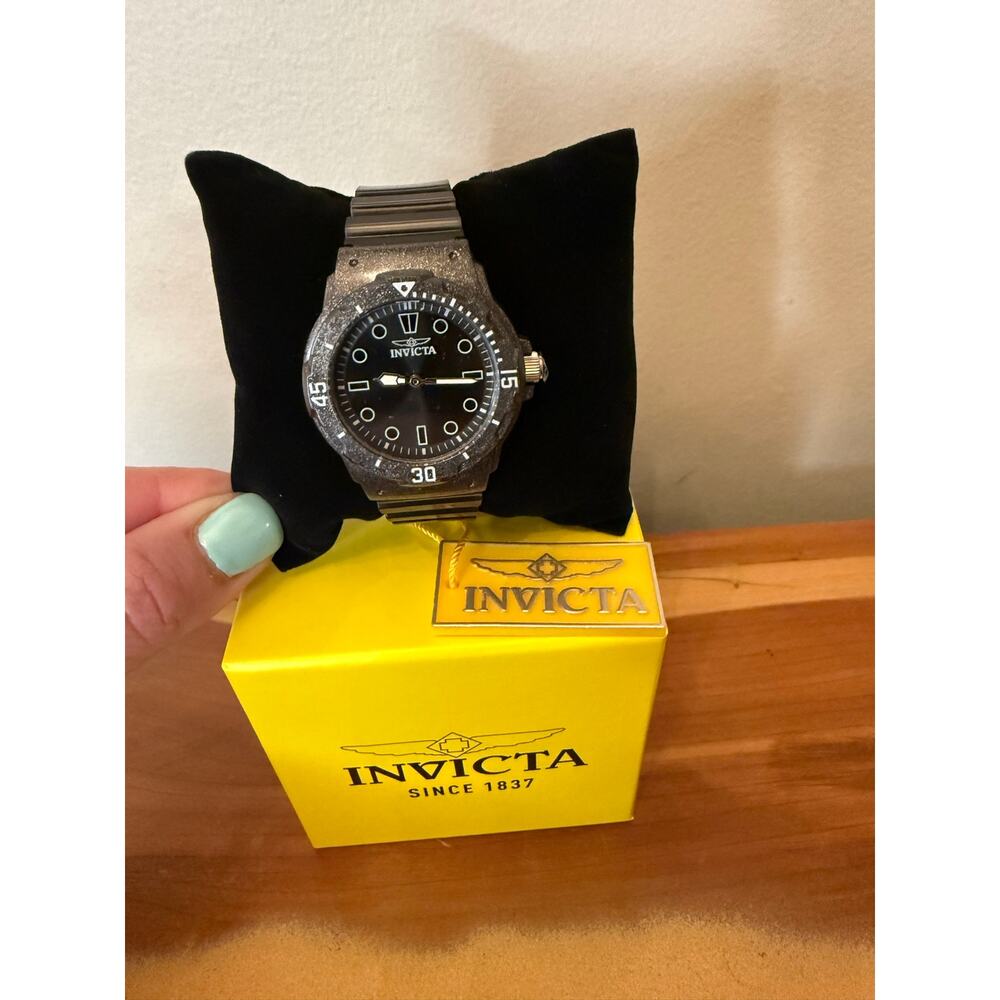 Invicta Celestial Women's Watch, model 49208 black transparent band NEW in box